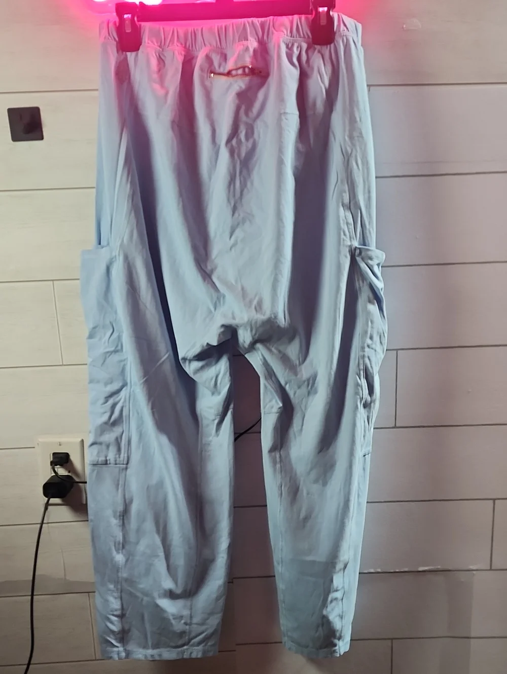 NWOT Free People Light Blue Elastic Waist Comfy Pants - Picture 4 of 8